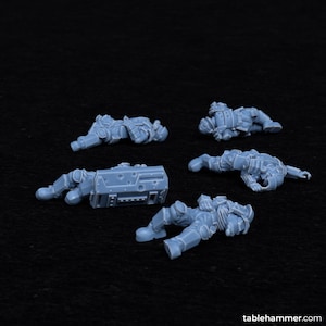Guardsmen Corpses and Staked Heads/Tablehammer Miniatures/imperial guard/bodies/scatter/40000/sci fi/grim dark/proxy/scatter/moody/terrain/