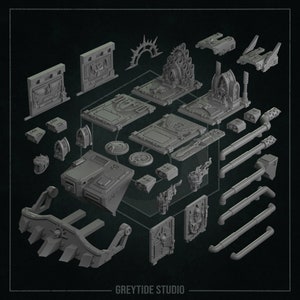Space Rhinoceros Vehicle Accessories by Greytide Studio/ APC/ rhino/ grim dark/ bits/ marine/ future/ tank/ kitbash/ conversion/custom
