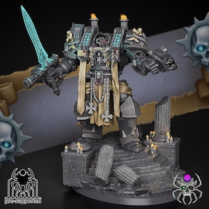 Demon Hunters Magerius Knight/Eightlegsminiatures/grimdark/40000/space/marine/greyknights/nemesis/dreadknight/sci-fi/bits/power sword/proxy