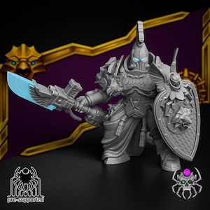 Defender of Inperatorius Vindex/Eight legs miniature/praetorian/royal guard/40000/grimdark/sci fi/hero/named unique/build kit/frostgrave/