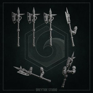 Greytide Studios の Eternal Pilgrims の 2 つのハンド パワー ウェポン / bits/ weapons/ grimdark/ proxy / bits/ bitz/ mods/ kitbash