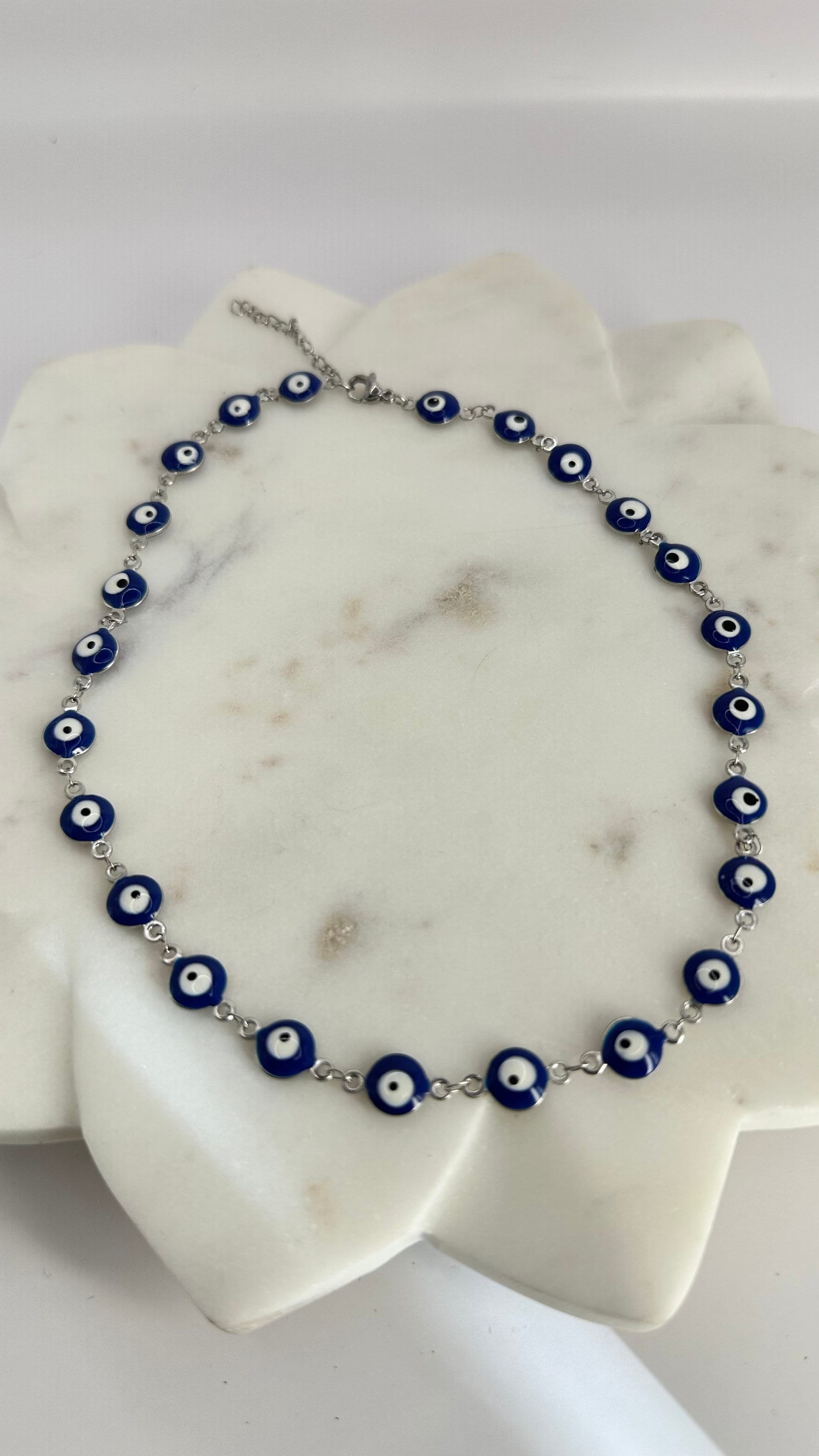 Stainless Steel evil eye necklace