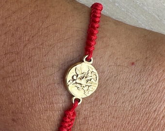 Erzengel Michael verstellbares Armband, Edelstahl