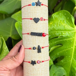 Genuine azabache and eye protection bracelet