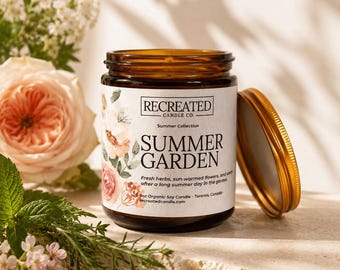 Sommer Garten duftende 8 Unzen Sojakerze