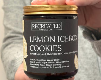 Lemon Icebox Cookies Scented Soy Candle - 8oz Glass Jar