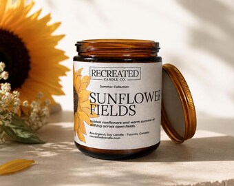 Sonnenblumenfelder Sommer 220 ml Sojakerze