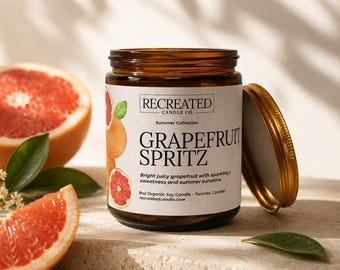 Grapefruit Spritz Duftende 8 Unzen Sojakerze