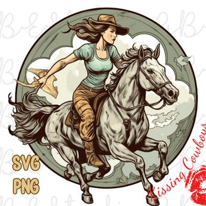 Cowgirl barrel racing a rodeo, SVG Sublimation Design, western cowgirl png, Western design, horse svg, western horse  clip art, rodeo art