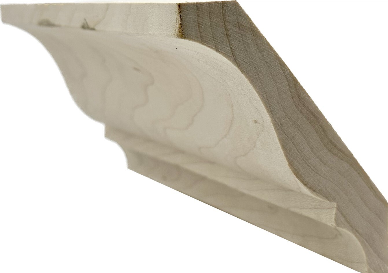 Unfinished Hard Maple Crown Moulding 3/4 in X 4 1/4 in X 7ft Solid