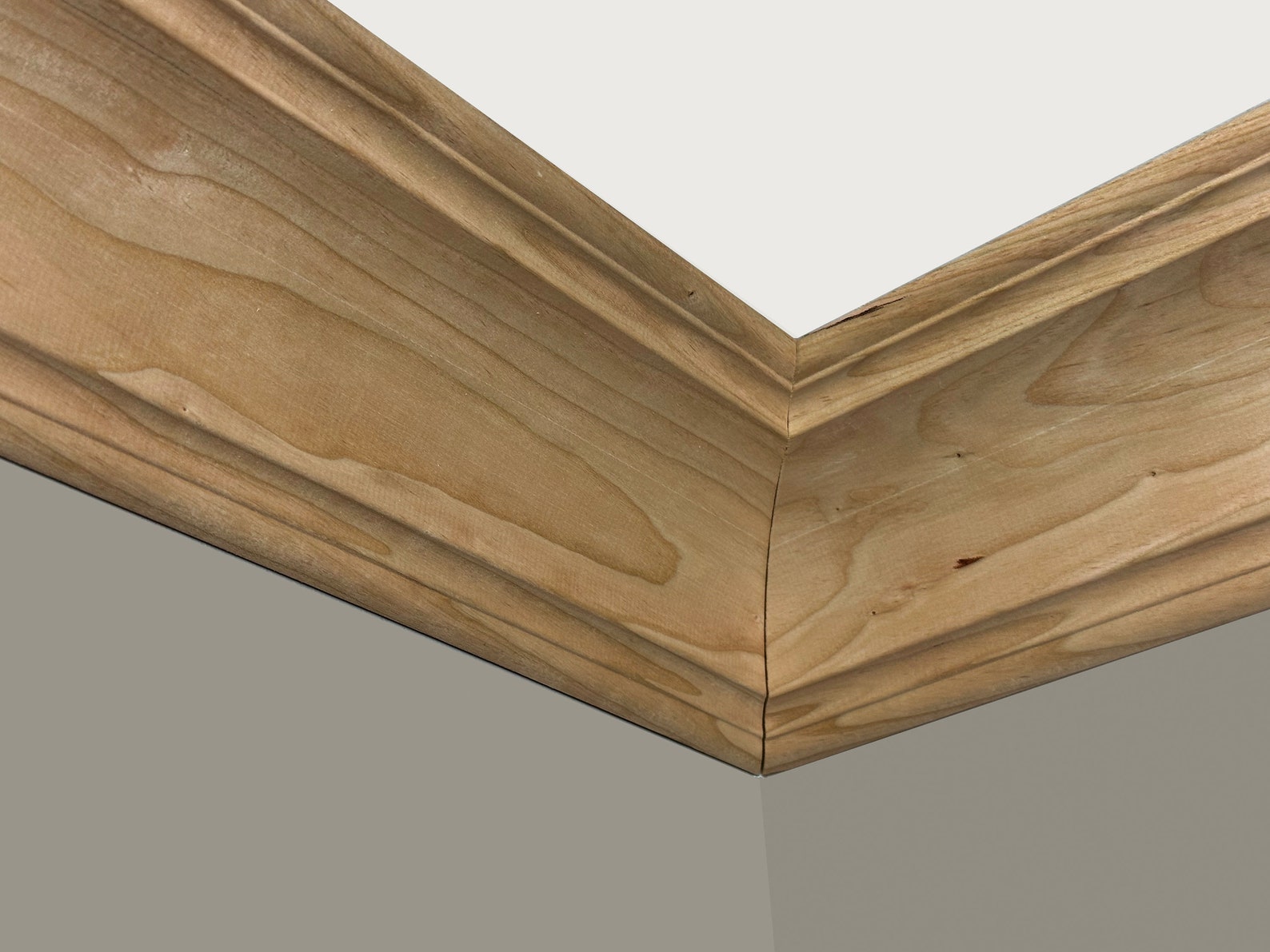 Unfinished Cherry Crown Moulding 1 in X 4 1/2 in X 7ft Solid Hardwood