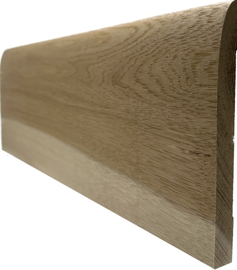 Unfinished Hickory Baseboard Moulding 9/16 in X 5 1/4 in X 7 Ft Solid