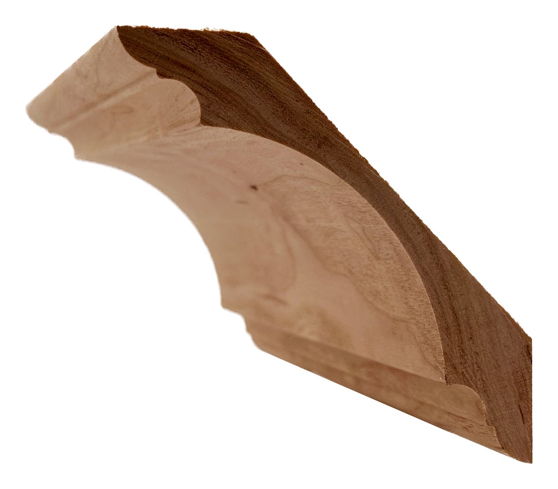 Unfinished Cherry Crown Moulding 1 in X 4 1/2 in X 7ft Solid Hardwood