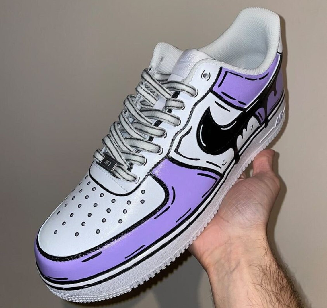custom air force 1 purple