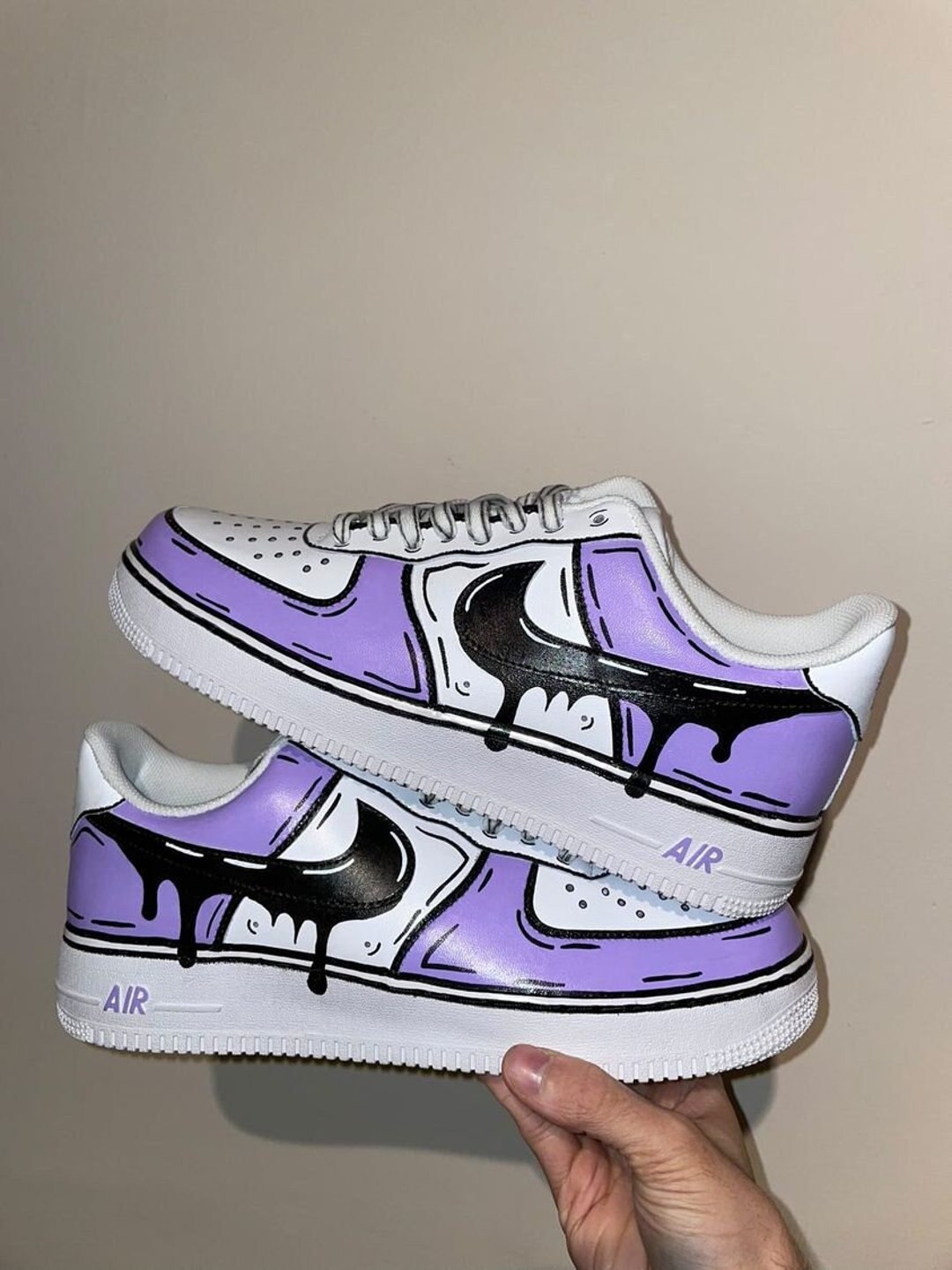 custom purple air force 1