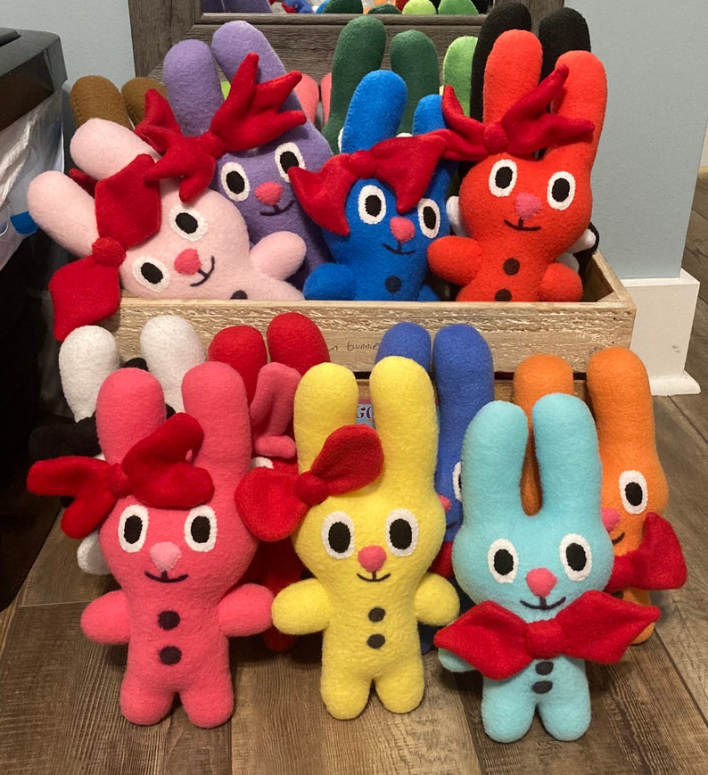 Hand sewn bunnies