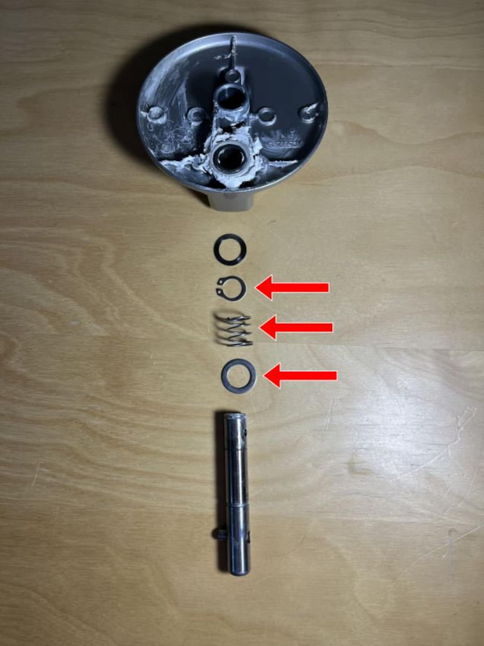 Kitchenaid Mixer Upgrade Kit Shaft Spring, Washer & Snapring Kit for