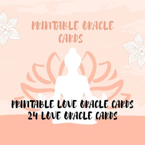 Printable Love oracle cards