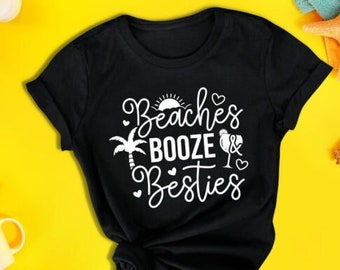 Beach Booze And Besties SVG / Girls Trip Png/ Summer Vacation Svg/ Summer Girl's Trip Svg/ Summer Shirt Iron On Png/ Beach Lovers Girls