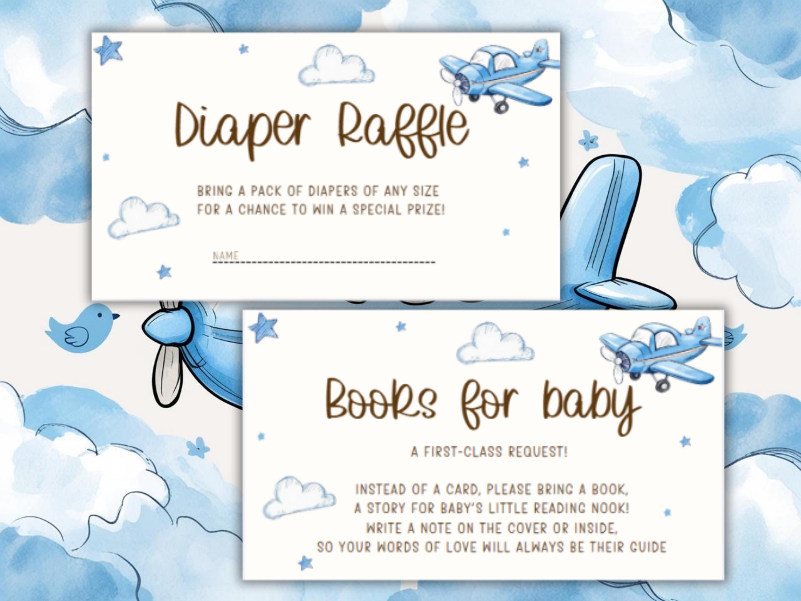Editable Airplane Baby Shower Invitation Bundle, Airplane Baby Shower ...