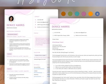Modern Resume Template with Cover Letter (PDF, Word, Pages)