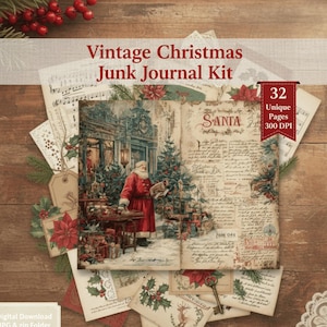 Christmas Junk Journal - Etsy
