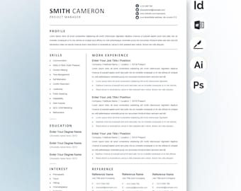 Professional ATS Resume Template | Ats Friendly Resume | Modern ATS Friendly Resume | Ats Resume Editable For Word Google Docs | CV Resume