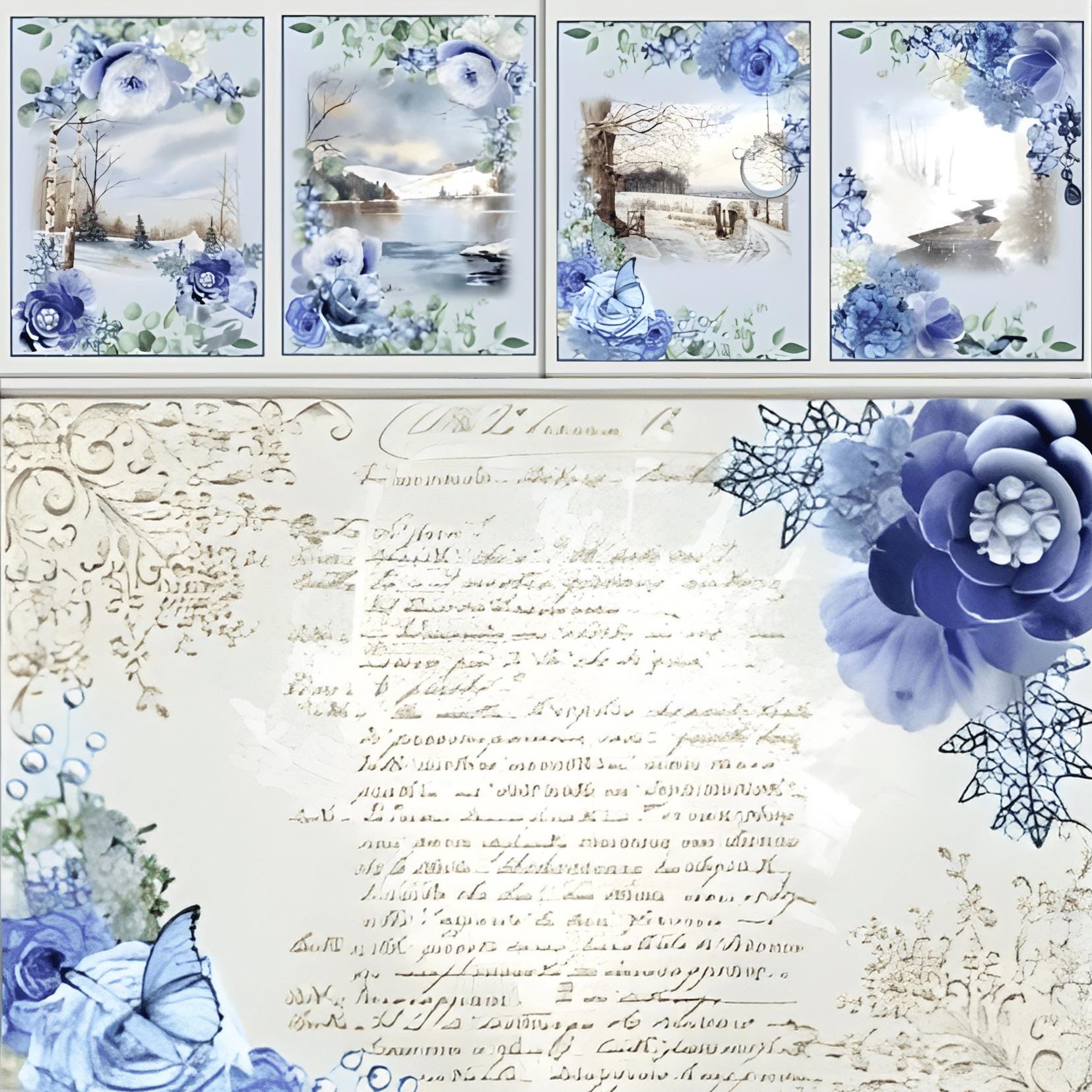 Winter Wonderland Junk Journal Kit | 24 Printable Pages With Tags ...