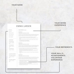 Google Doc Resume template and Word Resume editable professional CV for one page resume and two page resume needs.