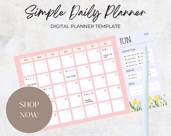 Personalized 2025-2026 Digital Planner: Custom PDF, Pre-filled Dates