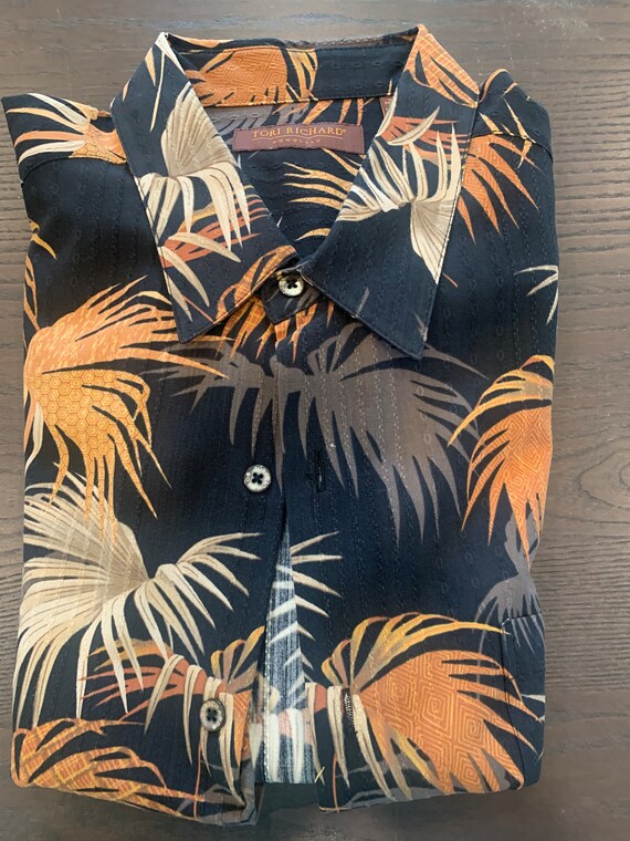 Tori Richard Vintage Hawaiian print shirt  006