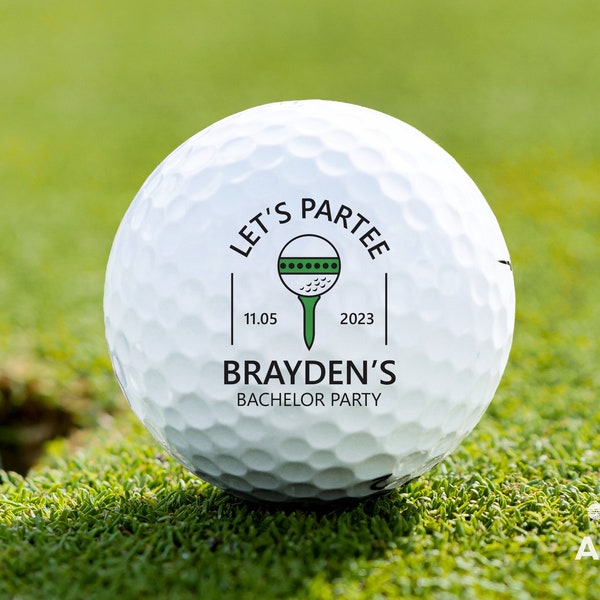 Bachelor Party Favor - Custom Golf Balls - Personalized Gift - Wedding Party - Best Man Groom - Golf Gift for Groomsman - Groomsmen Proposal