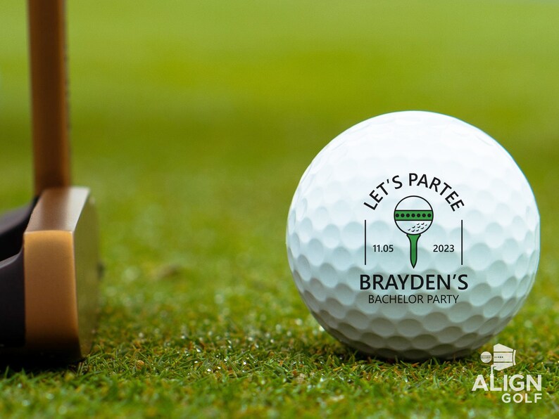 Bachelor Party Favor Custom Golf Balls Personalized Gift Wedding Party