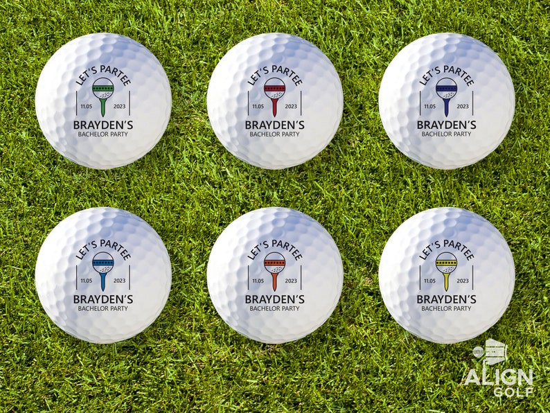 Bachelor Party Favor Custom Golf Balls Personalized Gift Wedding Party