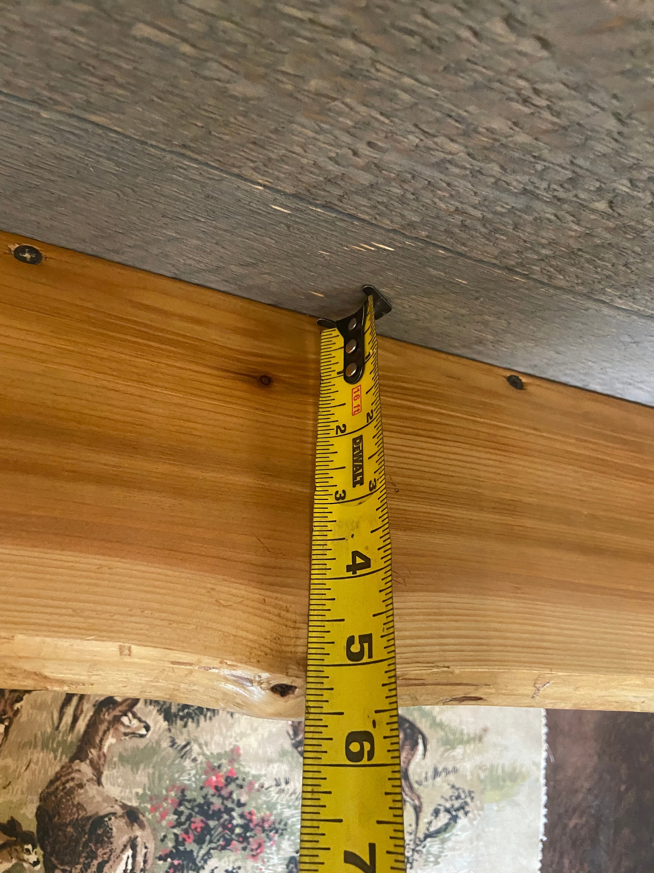 Half Log Cedar Coat Rack With Shelf - Etsy