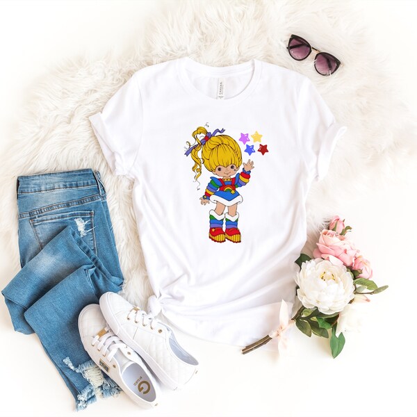 Rainbow Brite Tee/Vintage shirt/made in the 80's/Retro shirt/80's Doll shirt/Vintage shirt/Old School 80's/80s Cartoon Friend/Rainbow Brite