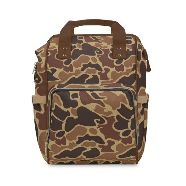 Camo Backpack/Woodland Camo Diaper bag/CamoTravel bag/Hunting Shoulder bag/Camo Hiking Backpack/Trendy backpack/Duck Deer Camo carry on