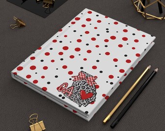 Preppy Georgia "Coquette" Hardcover Journal: GA Girl Notebook