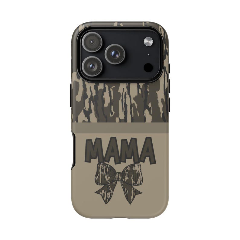 Camo "MAMA" Phone Case: MOM Western Bow Cover image 1