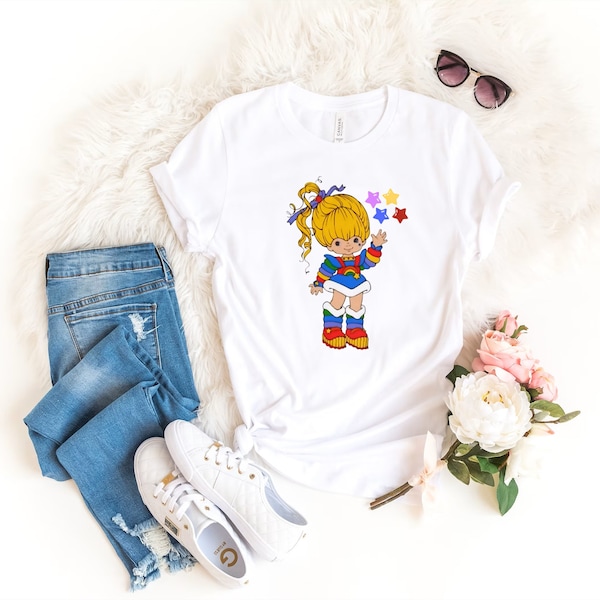 Rainbow Brite Tee/Vintage shirt/made in the 80's/Retro shirt/80's Doll shirt/Vintage shirt/Old School 80's/80s Cartoon Friend/Rainbow Brite