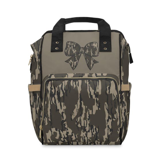 Tree Camo Coquette Backpack: Nylon Travel Diaper Bag