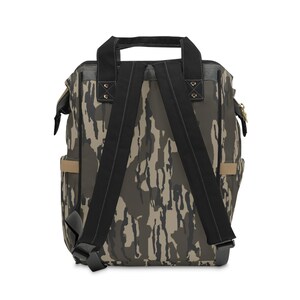 Mochila Coquette con diseño de camuflaje de árbol: bolsa de pañales de viaje de nailon imagen 2