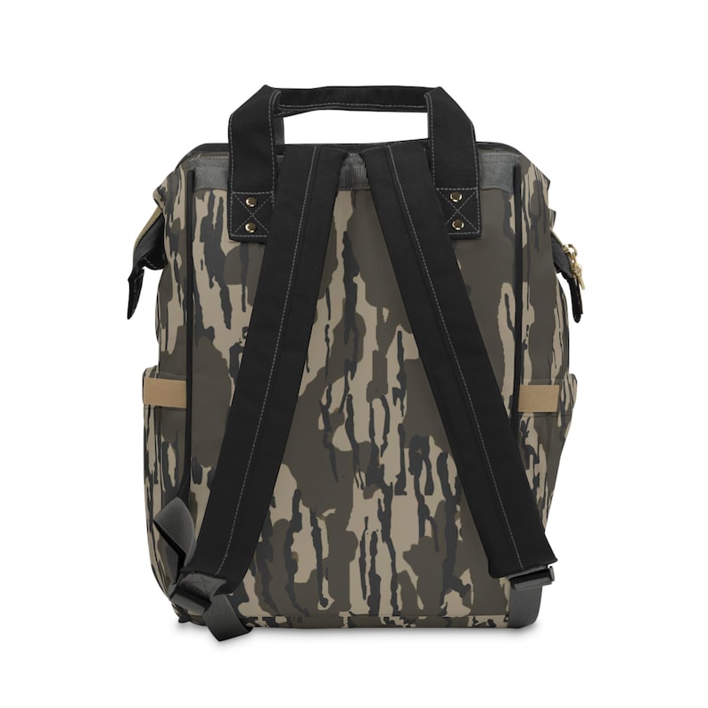 Mochila Coquette con diseño de camuflaje de árbol: bolsa de pañales de viaje de nailon imagen 2