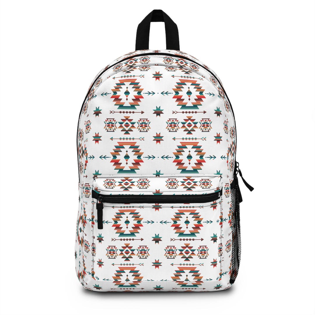 Aztec Backpack/western Print Travel Bag/southwestern Shoulder Bag ...