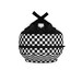 Trendy Black and White Check Print Bookbag/preppy School Backpack ...