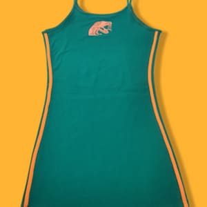 Florida A & M Green Spaghetti Strap Dress | Fitted Sleeveless Tee Casual Top | Sleeveless Strappy Cute Top | Women&#39;s Athletic  String Top
