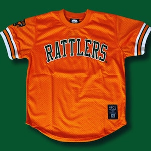 Florida A&M Orange Rattlers Shooters Jersey | Men's Short-Sleeve Crewneck Rattlers Logo Jersey | Florida AM University Basketball Jersey