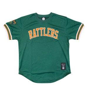 Florida A&M Green Rattlers Shooters Jersey | Men&#39;s Short-Sleeve Crewneck Rattlesnake Logo Jersey | Florida AM University Basketball Jersey