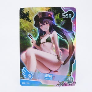 Kaart Genshin Hu Tao Kaart Anime Manga Waifu Videospel Meisje Doujin Ruilkaart Goddess Story SSR-135