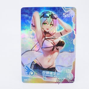 Karta Hololive Vtuber Wirtualny Youtuber Shirogane Noel Carte Manga Waifu Dziewczyna Anime Doujin Karta kolekcjonerska Bogini Historia SSR-157